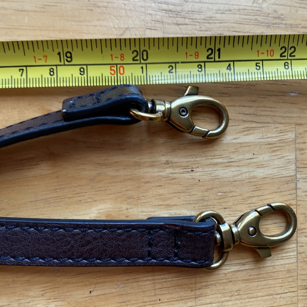 Brown strap for Bag 20-24”, dark brown In pre-owned good condition #DarkBrown - Picture 5 of 9